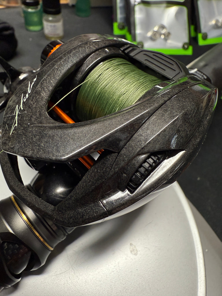 GIU-XR 3.6 Oz Worlds Lightest reel – Spool Hi-Speed Bearings