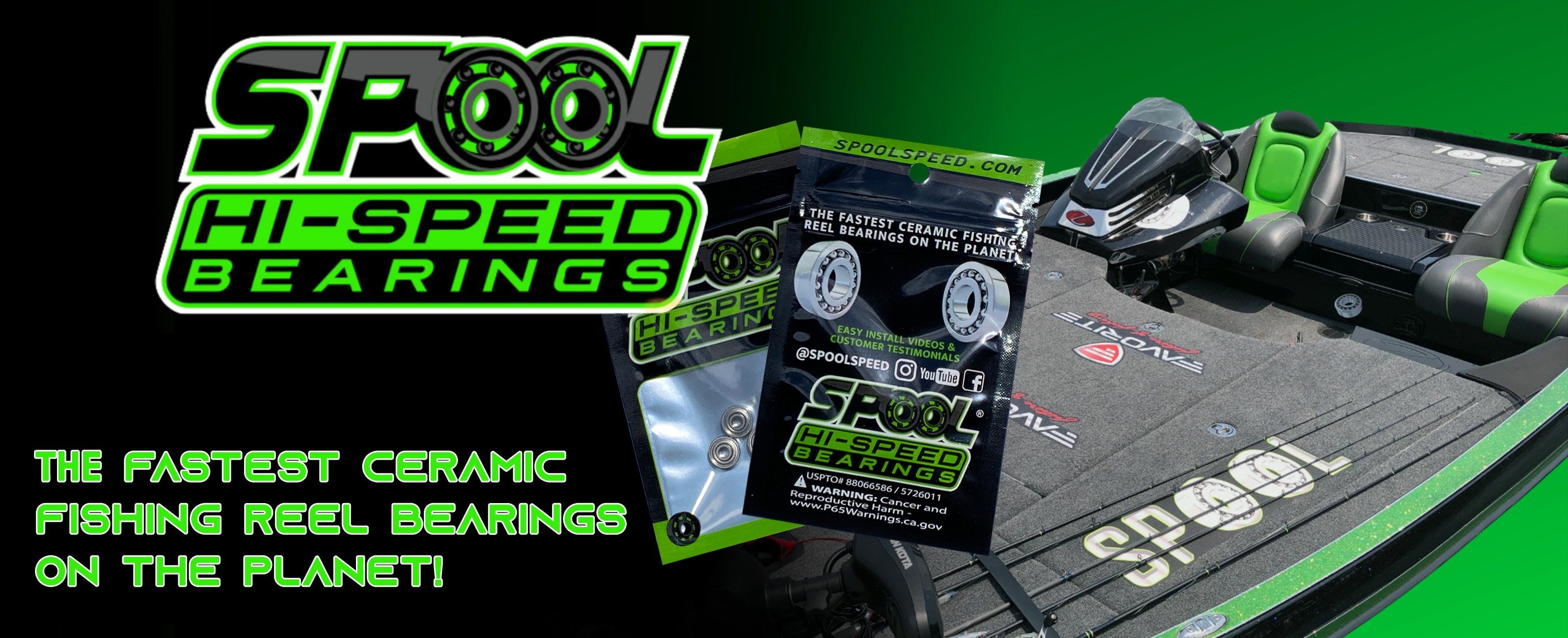 Spool Speed Bearings: The planets fastest fishing reel bearings – Spool  Hi-Speed Bearings