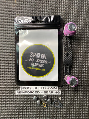 Handle-Purple Camo 95mm Carbon Fiber Handle 4 Bearing